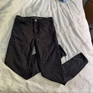 black high rise american eagle jeggings (4 SHORT)